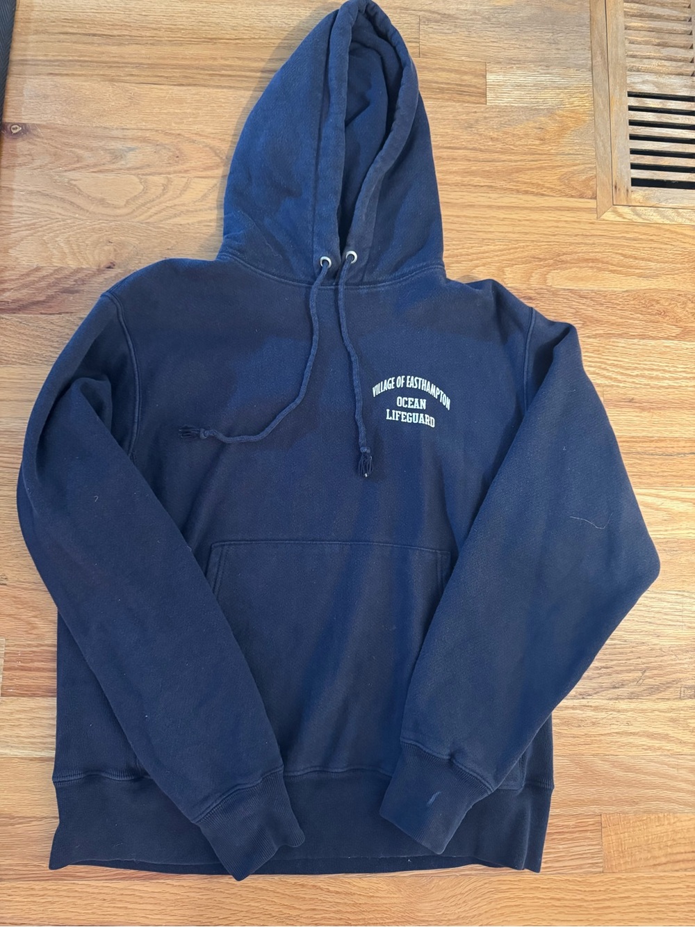 Vintage East Hampton Ocean Lifeguard Navy Hoodie Hamptons